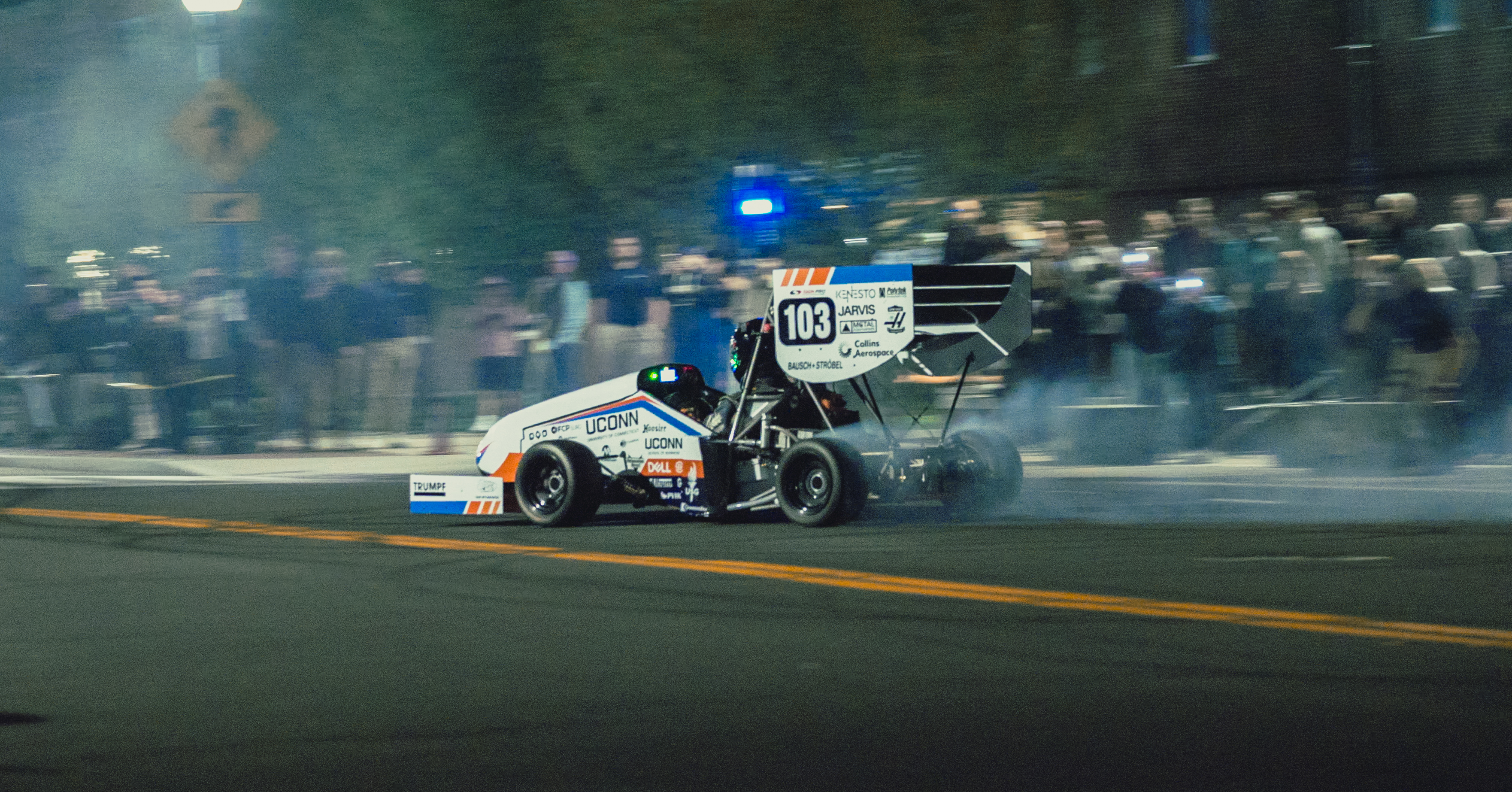 UConn Formula SAE team and both cars